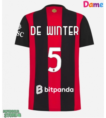 AC Milan Koni De Winter #5 Replika Hjemmebanetrøje Dame 2026-27 Kortærmet